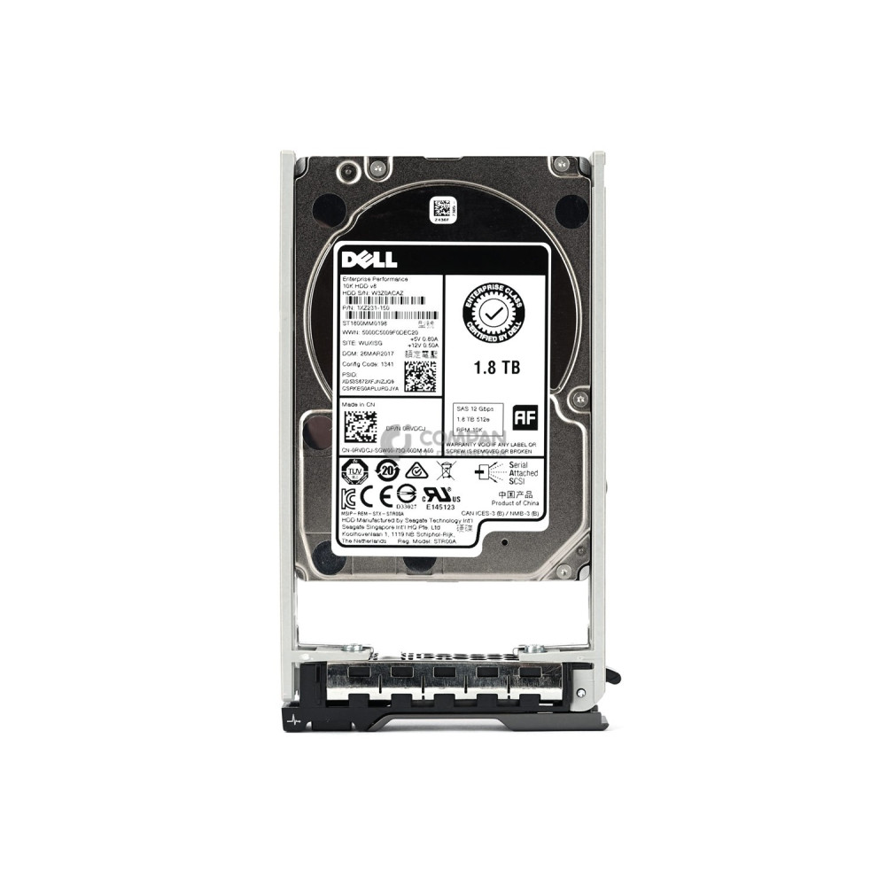 RVDCJ DELL HARD DRIVE 1.8TB 10K 12G 2.5 SAS 512E